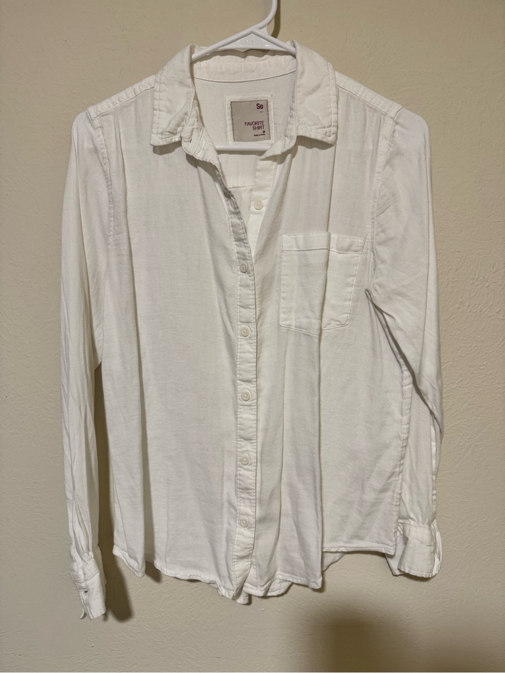 SO Cream Button-Up Favorite Shirt